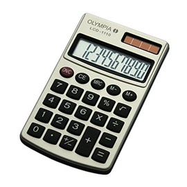 Olympia Taschenrechner LCD 1000P, Grau/Silber