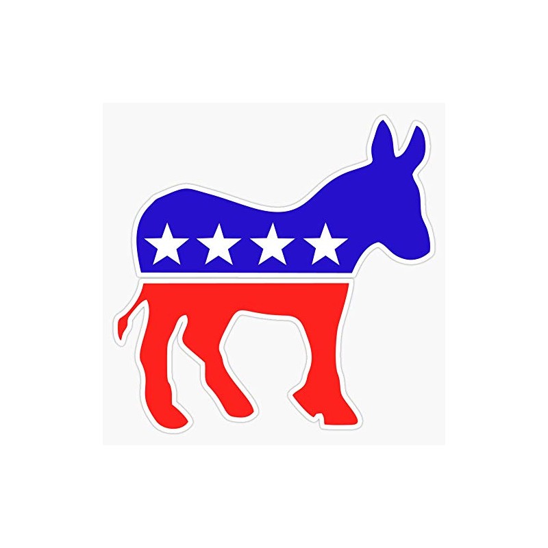 Democrats Donkey Sticker Vinyl Bumper Sticker Decal Waterproof 5"