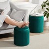 Royal Windsor Round Ottoman with Storage Set of 2,Vanity Stool