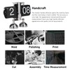 HERCHR Flip Desk Clock, Mechanical Retro Flip Down Clock Automatic