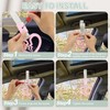 PATIKIL 2Pcs Broken Heart Shaped Car Handle Straps, Car Hanging