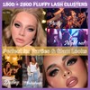 Fluffy Lash Cluster Kit 180D + 280D Mega Volume, 10–20mm
