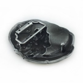 Blispring Gürtelschnalle für Herren, Vintage-Gravur, Wolfskopf, Taillengürtelschnalle für Hosen, Western-Cowboy-Schnalle, Bundzubehör