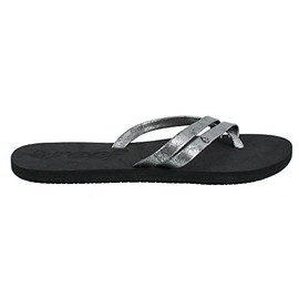 Reef Women's O'Contrare Sandal, Black/Silver, 6 M US