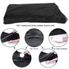 Black UShape Sofa Cover DustProof Waterproof Outdoor Furniture Protective Cover