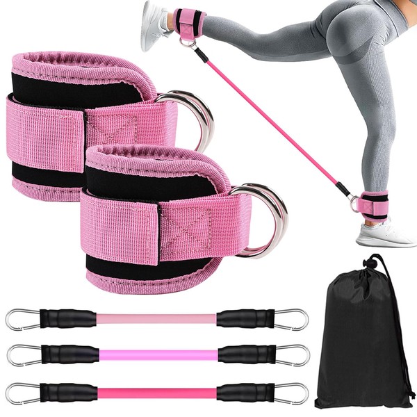 Resistance Bands Set, Adjustable Ankle Straps
