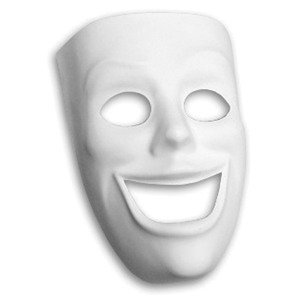 Creativity Street PM4209 Plastic Mask, Happy Face