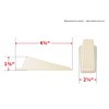 Shepherd Hardware 8935E Door Wedge, 2-Pack, Almond