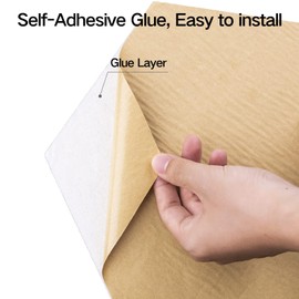 Dailycooper 12 Pack Self-adhesive Acoustic Panels 12" X 10" X 0.4" - Sound Proof Foam Panels with High Density, Stylish Y-Lined Design, Flame Resistant, Absorb Noise and Eliminate Echoes(White)