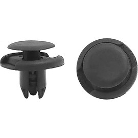 100Pcs Black Plastic Rivets Retainer Clip Bumper Fender