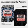 No Trespassing Signs Private Property - 10 x 7 Inch