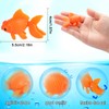 CCOZN 15 Pieces Orange Plastic Artificial Goldfish Aquarium Fish Bowl