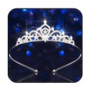 CAKURE Tiaras Crowns Headband Silver Princess Tiara Wedding Birthday Rhinestone