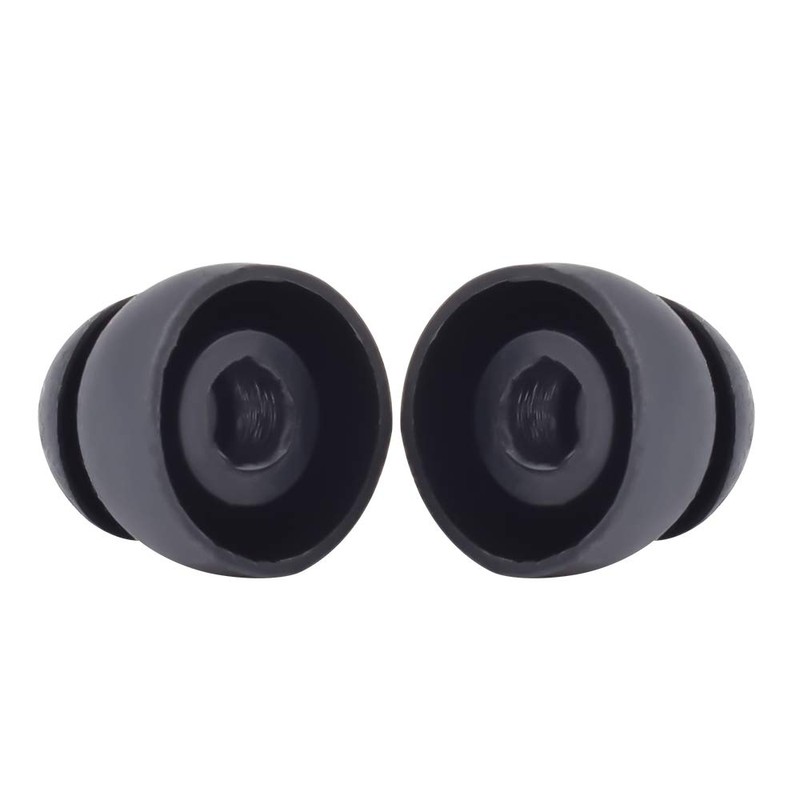 10pcs Double Flange Earbuds Replacement Tips Eargels Silicone Ear Tips