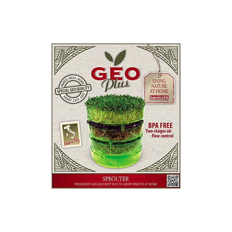 Geo TZZ0870 cultivation sets Geo Plus germination device, green
