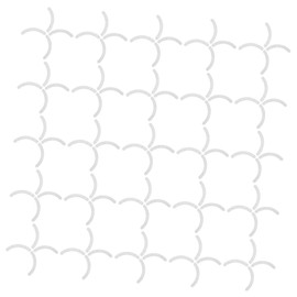 Vaguelly 200pcs Flexible Eyelash Curler Replacement Pads Soft Transparent Rubber Inserts for Curlers Wear Resistant Strips for Smooth Precise Lash Styling