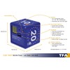 TFA CUBE Timer Digi W rfel-Timer, blau
