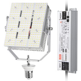 BBESTLED 240W Shoebox LED Retrofit Kit, E39 Mogul Base LED Sport Court Lights, Outdoor Pole DLC & ETL Roadway Street Stadium Shoebox Fixture, Parking Lot Retrofit Light