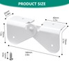 Gutter Downspout Flip-Up Hinge, Gutter Extension Hinge (2 Pack Downspout