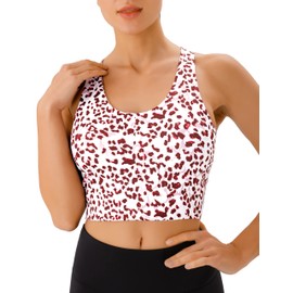 JOYSPELS Sports Bras for Women Extra Comfort Criss-Cross Back Padded Workout Tops for Women Medium Support