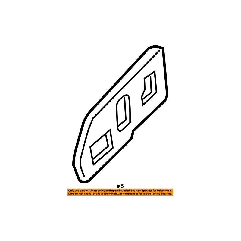TAHOE YUKON AVALANCHE TAN DRIVER SEAT SWITCH BEZEL 2003-2006