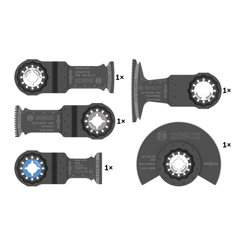 Bosch Professional 5-Piece Starlock Tungsten Carbide Plunge-Cutting Blade/Segment Saw Blade