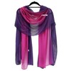 GFM Two Tone Silk Scarf Shawl for Evening Wedding Bridesmaids