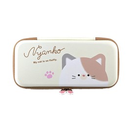 Alone ALG-NSUQLOM Series EVA Color Pouch for Switch/OLED / Organic EL #Unipo Q-LiA Mikenko, 4.7 x 1.9 x 10.2 inches (12 x 4.8 x 26 cm), Game Paw-like Zipper, Lightweight & Compact 4.6 oz (130 g), Mesh