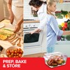 Stock Your Home 28 Cup Extra Large Rectangular Glass Food