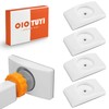 OioTuyi Pack of 4 Wall Protection Pads for Stair Gates and Door Gates - No Drilling Required - Does Not Colour - Safety Protection for Children and Pets
