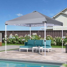 SCOCANOPY Replacement Top with Air Vent and Buckle for 12x12 Canopy Frame, Canopy Cover ONLY, (Gray)