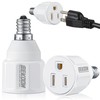 3 Prong Light Bulb Socket Adapter, Polarized Outlet, Light Socket