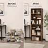 6-Tier Wood Bookcase, 63-Inch Tall Bookshelf with Anti-Tip Device, Floor