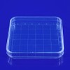Scicalife 10 Sets Square Petri Dish with Lids, Plastic Material,