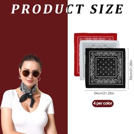 MisFun Silk Scarf, Satin Scarf for Hair, Headscarves for Women, Bandana Women, Silk Scarf Women, for Daily Leisure, Work, Holiday, Travel and Various Places, b