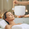 Sevenbowls Singing Bowls 432hz B Note 8-Inch Crystal Singing Bowl