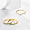 ABDOT Stackable Gold Rings for Women Non Tarnish Dainty 14K