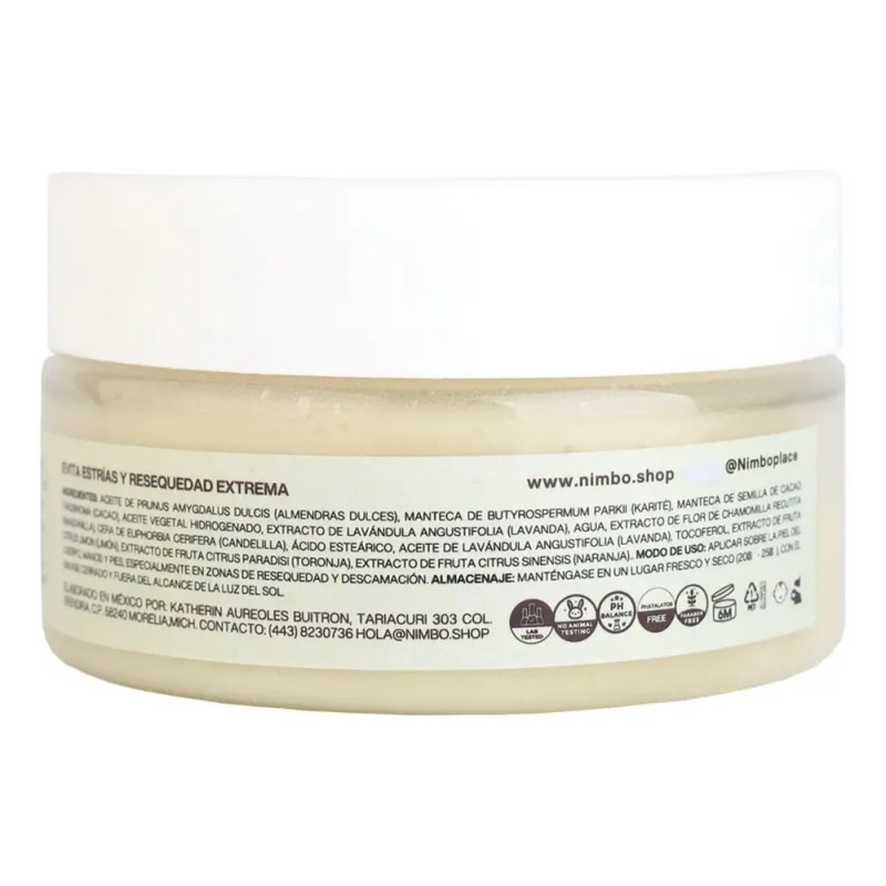 Body Butter De Humectación Profunda Con Karité Y Cacao