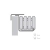 EMSBU 513370 Landhaus Metal Bracket - White