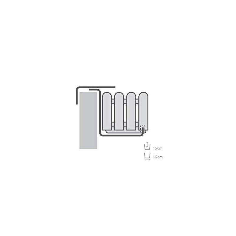 EMSBU 513370 Landhaus Metal Bracket - White