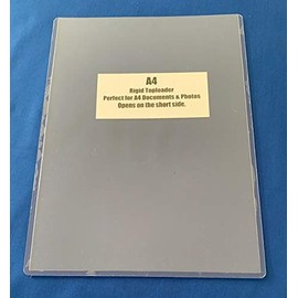 HARD PLASTIC A4 PHOTO TOPLOADER SLEEVES - Pack Of 10 (Ten)