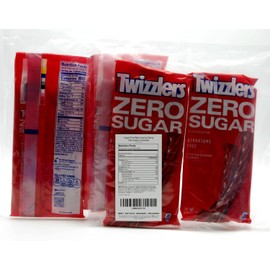 Sugar Free Red Licorice Candy 4 x 5 oz Bags – Strawberry Flavored, Soft and Chewy Candy, Licorice Style