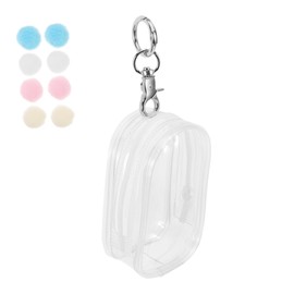 FELTECHELECTR Doll Storage Bag with Keychain Display Case Portable Zipper Pouch for Figurines and Collectibles