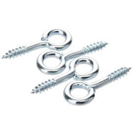 Merriway BH03851 (20 Pcs) Screw In Eye Steel BZP 20mm (3/4 inch) - Pack of 20 Pieces