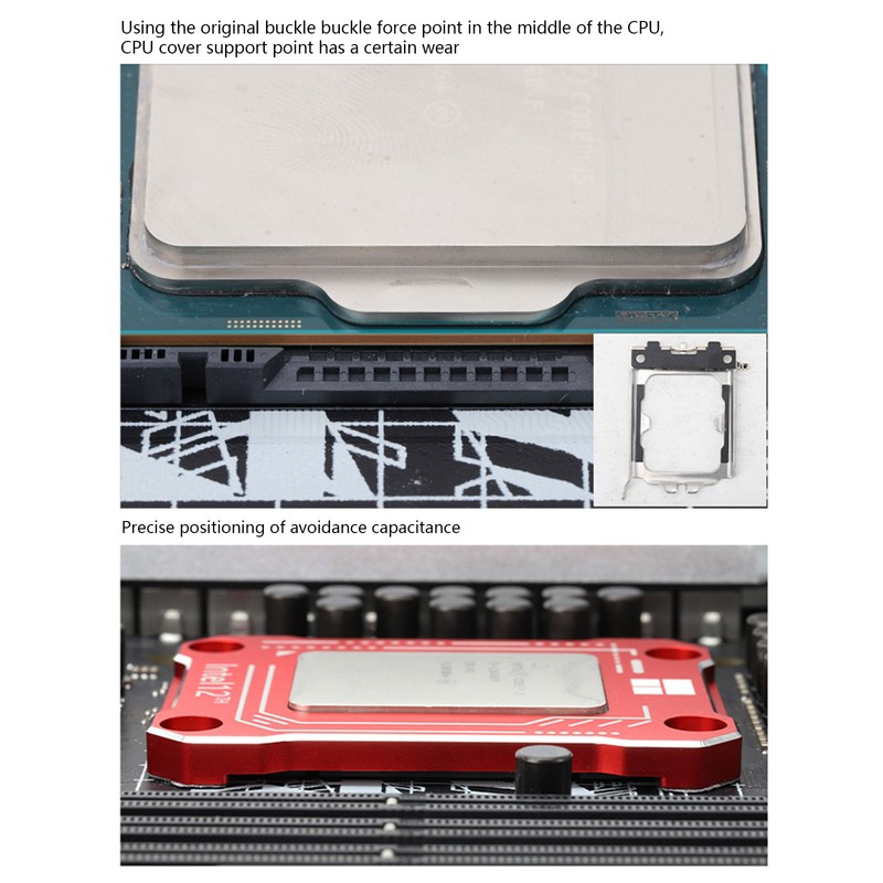 Cpu Bending Corrector Frame Aluminum Alloy 12th Gen Anti Bending