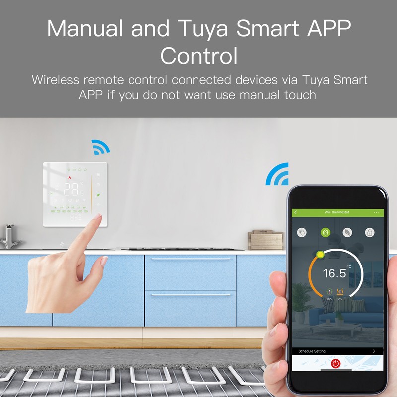 Smart Thermostat App Control Programmable WIFI Home Thermostat for Electric