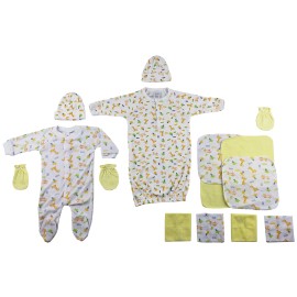 UD_Sleep-n-play, Gown, Caps, Mittens And Washcloths - 14 Pc Set Cs_0038