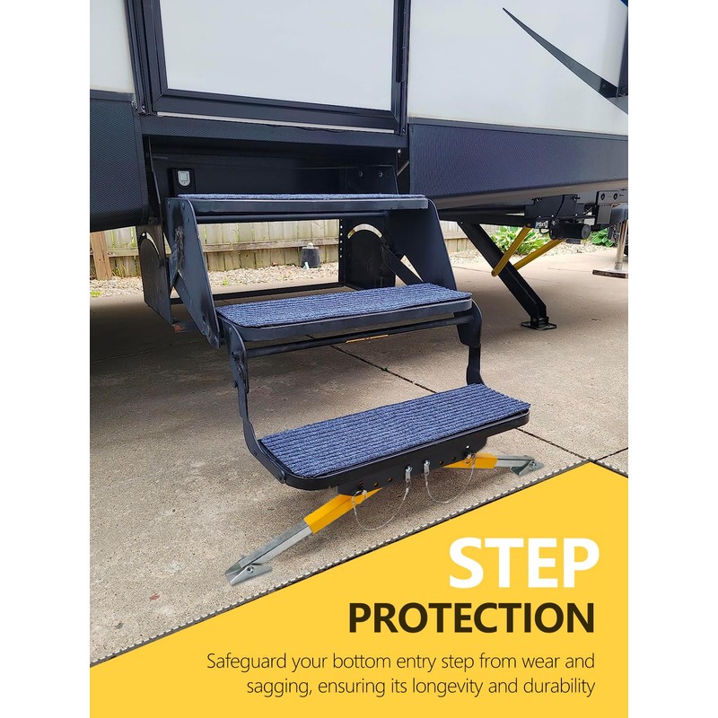 SPARKWHIZ RV Step Stabilizer, Stabilizer Kit for Camper, 5th Wheels,