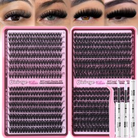 Wispy Lash Clusters Kit Fluffy Cluster Eyelash Extensions 624pcs