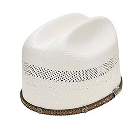 Stetson Unisex Natural 10X Woodburn Western Shantung Straw Hat Natural 7